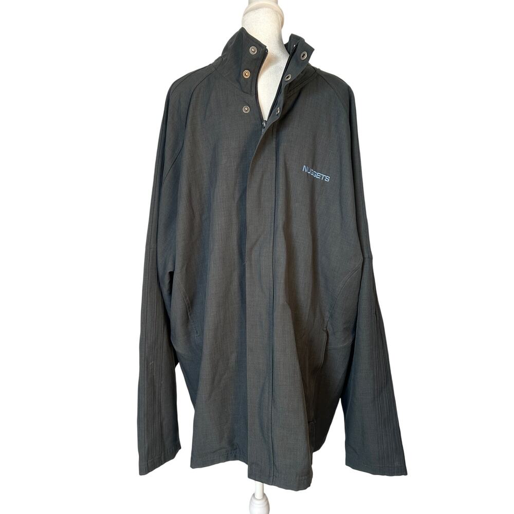Denver Nuggets NBA Gray Full Zip Men’s Coat Size 2XL